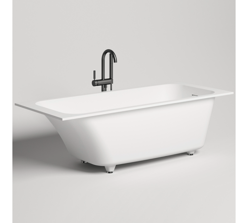 Ванна встраиваемая Salini Orlanda Kit 170х80х60 см S-Stone белый матовый 102126M