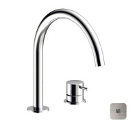 Смеситель для раковины Almar E214005 на 2 отверстия никель брашированный E214005.NB