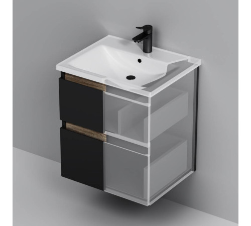 Тумба под раковину подвесная AM.PM X-Joy 55 см черный матовый M85AFHX0552BM