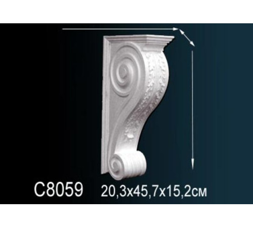 Консоль декоративная из полиуретана Perfect C8059