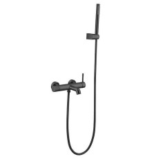 Смеситель для ванны Boheme Uno глянцевая оружейная сталь 463-SGM