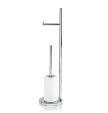 Стойка напольная Decor Walther DW 6700 с ершиком и бумагодержателем хром/белый 0838400