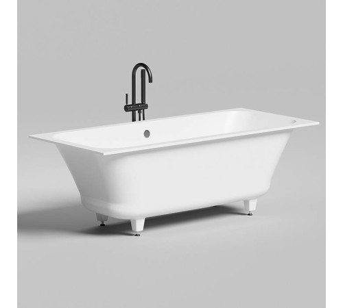 Ванна встраиваемая Salini Orlanda Axis 170 170х75х60 см S-Sense белый глянцевый 103213G