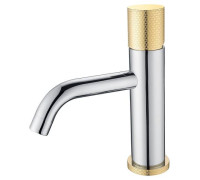 Смеситель для раковины Boheme Stick Chrome Touch Gold 121-CRG.2