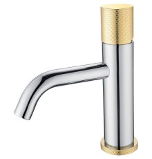Смеситель для раковины Boheme Stick Chrome Touch Gold 121-CRG.2