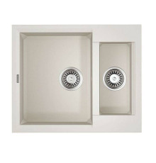 Кухонная мойка Omoikiri Sakaime 60-2-WH Tetogranit 60x50 см белый 4993911