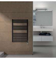 Полотенцесушитель электрический Irsap Ares 580x818 мм 400 Вт 15 трубок с выключателем черный матовый EIS058IK1IR01NNN01