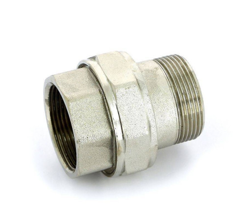 Разъемное соединение НВ Uni-Fitt прямое никелированное с плоской прокладкой 1 1/2 656N6000