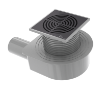 Душевой трап Boheme 10x10 см черный 984-10-B