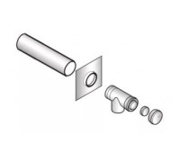 Набор для подсоединения дымовой трубы De Dietrich 80 мм алюминий 84887711