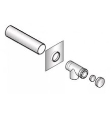 Набор для подсоединения дымовой трубы De Dietrich 80 мм алюминий 84887711