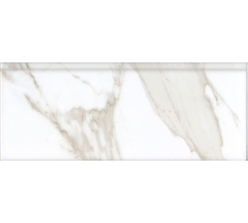 Плинтус Kerama Marazzi Алентежу белый матовый обрезной 30x12 см FMF007R