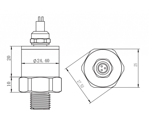 Датчик давления ZONT MLD-10.01 нержавеющая сталь ML00005517