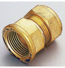 Муфта обжимная Tiemme 1100 10 мм х 3/8 ВР латунная 1000126