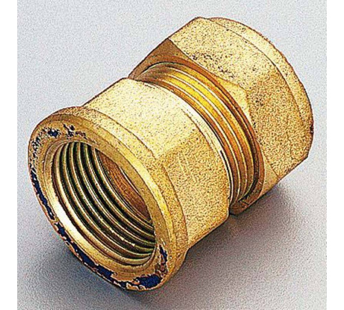 Муфта обжимная Tiemme 1100 10 мм х 3/8 ВР латунная 1000126