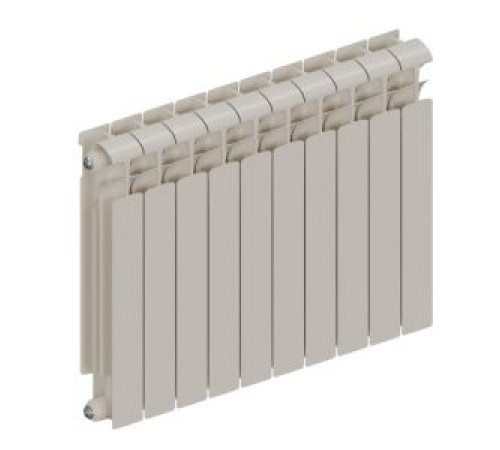 Радиатор биметаллический Rifar Ecobuild 500 10 секций боковое подключение re50010 RAL 9016