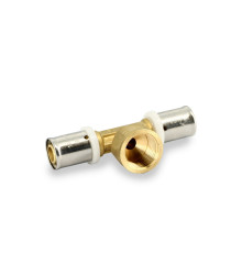 Тройник пресс Valtec 16х1/2х16 мм ВР 507878