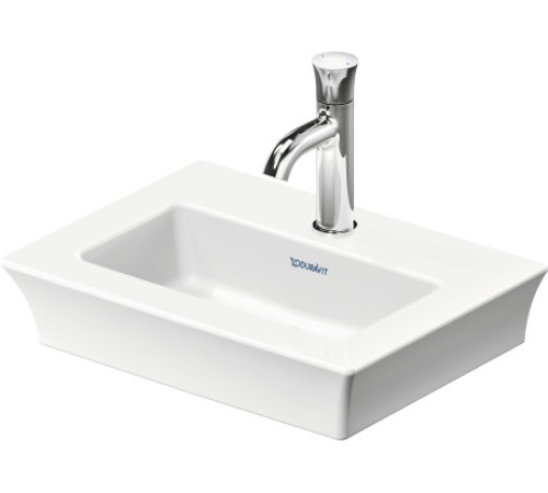 Раковина встраиваемая Duravit White Tulip 450х330 мм с отверстием под смеситель WonderGliss белая 0737450041