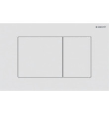 Клавиша смыва Geberit Sigma40 для двойного смыва квадратная белый матовый 115.629.JT.1