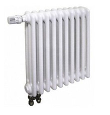 Радиатор трубчатый стальной Arbonia 3050 10 секций 500x450 мм нижнее подключение № 69 встроенный термовентиль RAL 9016 3050/10№69ventilobenRAL9016