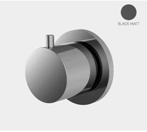 Вентиль переключающий дивертор Fima Carlo Frattini Flo 1/2 черный матовый F3233N/2NS