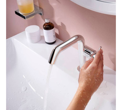 Смеситель для раковины Hansgrohe Tecturis S на 1 отверстие с донным клапаном хром 73320000