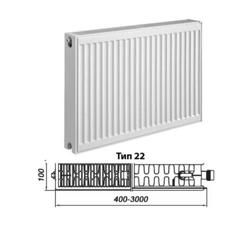 Радиатор стальной панельный Kermi Profil-V FTV 22 200x1200 мм нижнее правое подключение FTV220201201RXK