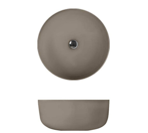 Раковина-чаша Kerasan Nolita 40х15 см без отверстия Nocciola 534481