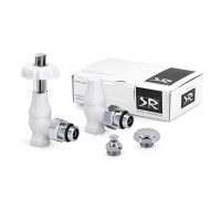 Комплект вентилей угловых термостатических SR Rubinetterie Floral Old Style 1/2 белый K371-1500VC0A