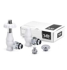 Комплект вентилей угловых термостатических SR Rubinetterie Floral Old Style 1/2 белый K371-1500VC0A