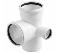 Крестовина двухплоскостная правая ELITE 110х110х50 мм 87 градусов белая 36549