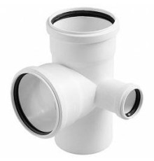 Крестовина двухплоскостная правая ELITE 110х110х50 мм 87 градусов белая 36549