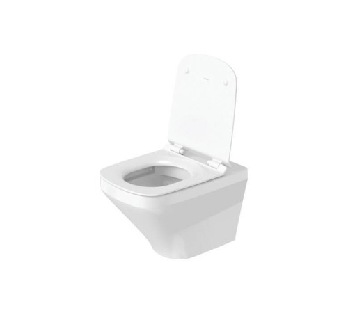 Сиденье для унитаза Duravit DuraStyle с микролифтом петли нержавеющая сталь белое 0063790000