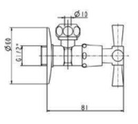 Вентиль Jado New Haven хром L4048AA