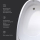 Ванна акриловая AM.PM Like 170х110 см правосторонняя W80A-170R110W-A