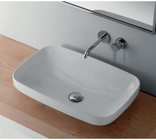 Раковина встраиваемая сверху Kerasan Tribeca 60х38 см без отверстия белый 514301