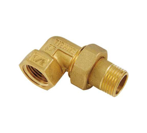 Угольник разъёмный латунный Tiemme 1/2 НРх1/2 ВР 1500381