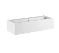 Раковина подвесная Kerasan Kanaal 120x40x25 см 1 отв. белый глянцевый 574201