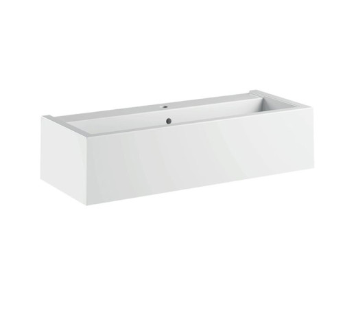 Раковина подвесная Kerasan Kanaal 120x40x25 см 1 отв. белый глянцевый 574201