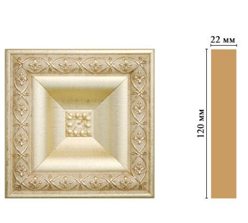 Вставка декоративная DECOMASTER D208 120х120х22 мм D208-937