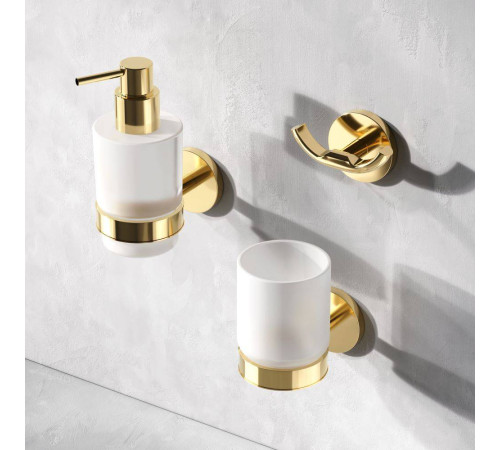 Диспенсер для жидкого мыла AM.PM X-Joy настенный золото стеклянный A85A36999