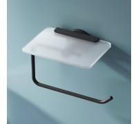 Держатель для туалетной бумаги с полкой AM.PM X-Joy черный A85A341522