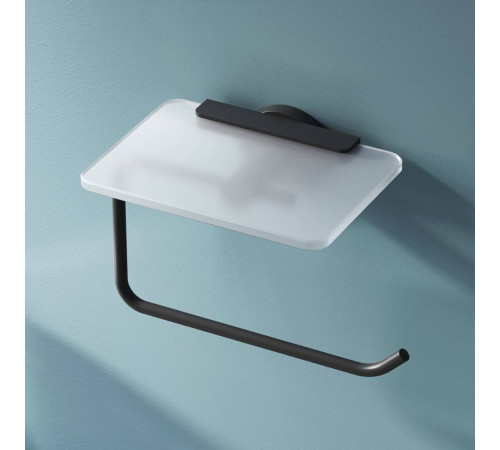 Держатель для туалетной бумаги с полкой AM.PM X-Joy черный A85A341522