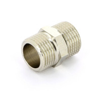 Ниппель резьбовой Tiemme 3/8 НН никелированный 1500432