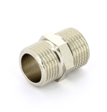 Ниппель резьбовой Tiemme 3/8 НН никелированный 1500432