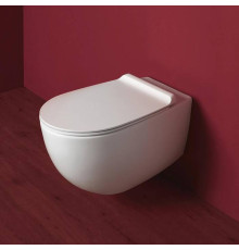 Унитаз подвесной Simas Vignoni 56х36.5 см безободковый белый VI18bi