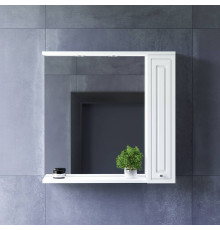 Зеркальный шкаф с подсветкой AM.PM Gem 75 см правый белый глянец M41MPR0751WG