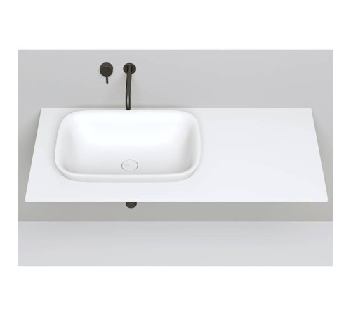 Раковина накладная Salini Marea 60х40х16 см S-Stone белый матовый 1802202M