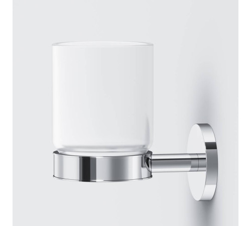 Стакан стеклянный с настенным держателем AM.PM X-Joy A85A34300