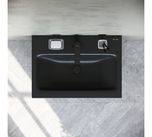 Раковина мебельная AM.PM Gem 60 см черный матовый M90WCC0602BM